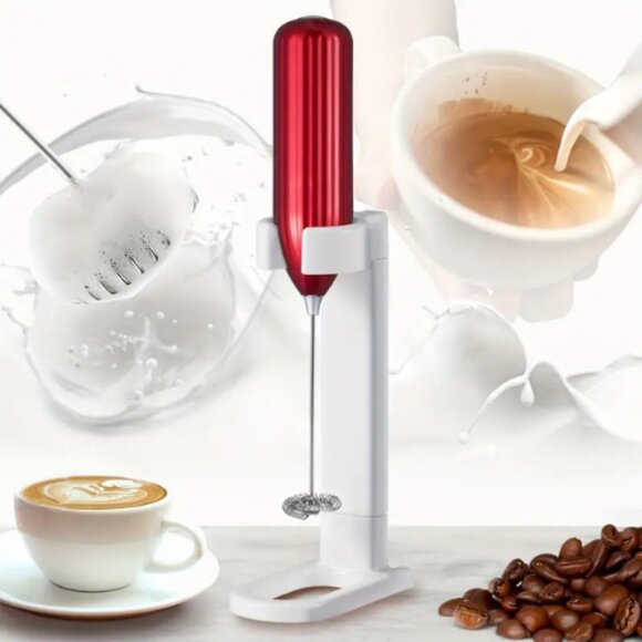 Powerful 10000 RPM Handheld Electric Milk Frother Drink Mixer Battery Operated - Picture 3 of 10